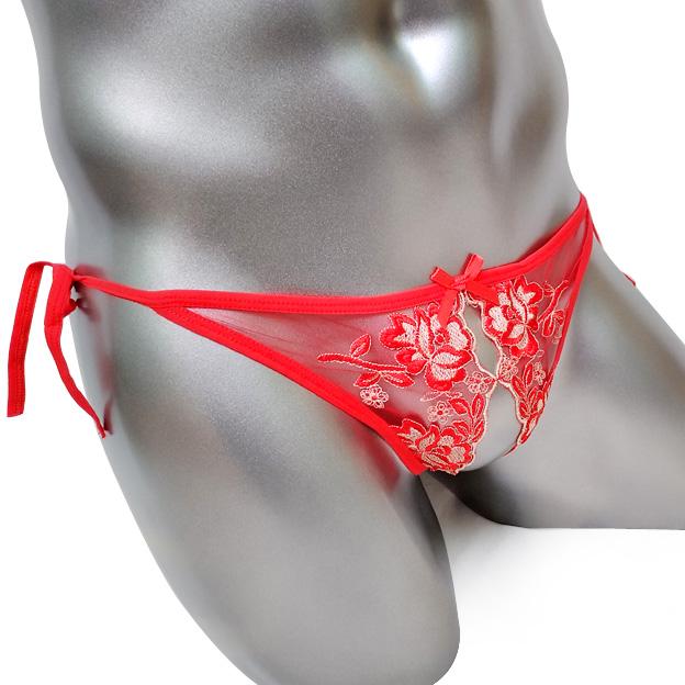 Lux Embroidered Sissy Thong - Sissy Panty Shop