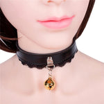 Leather & Lace Sissy Collar - Sissy Panty Shop