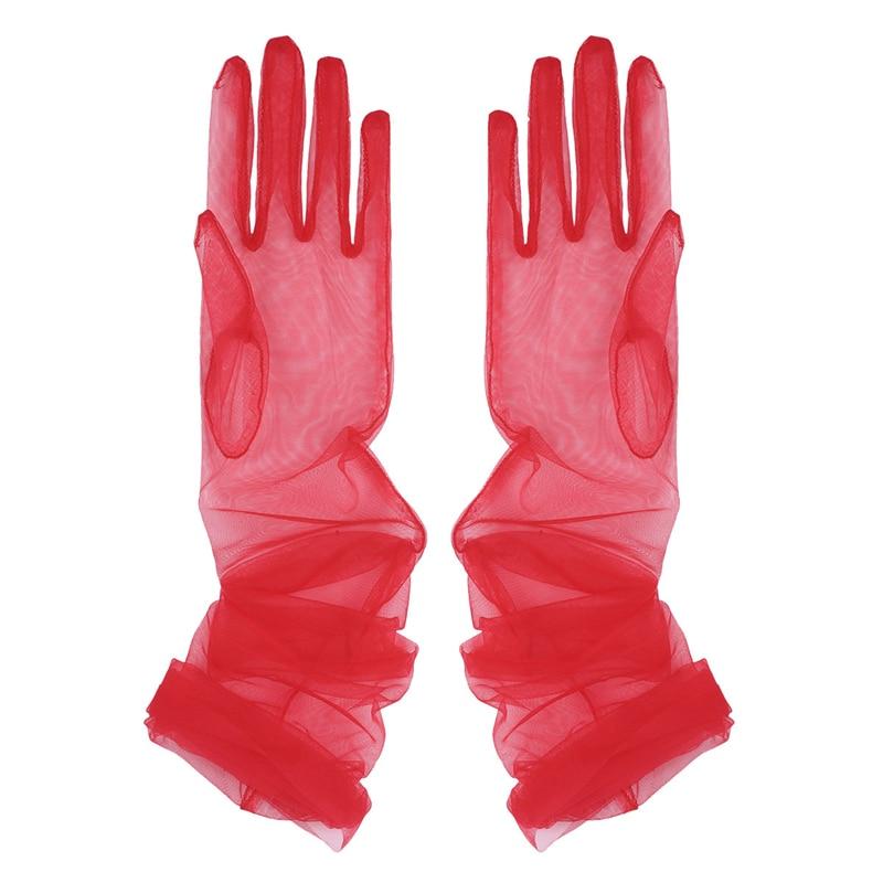 Transparent Sheer Tulle Gloves - Sissy Panty Shop