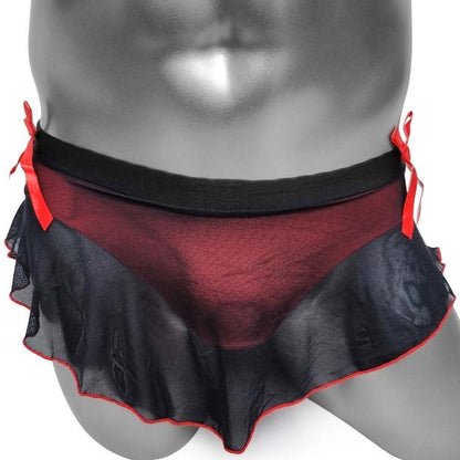 Mesh Ruffles Skirted Panty - Sissy Panty Shop