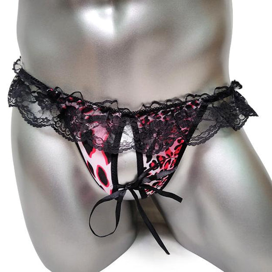 Leopard Print Sissy Thong - Sissy Panty Shop