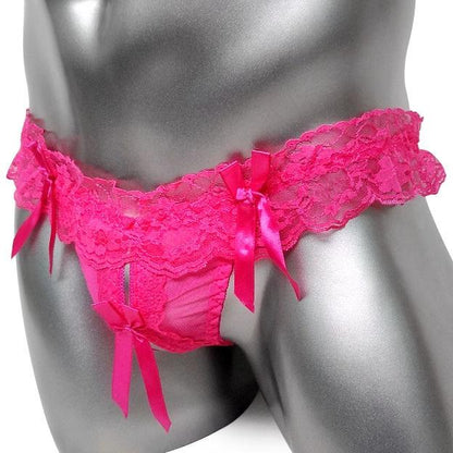 Lace & Bows Sissy Thong - Sissy Panty Shop