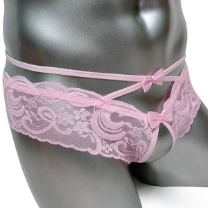 "Veronica" Open-Crotch Lace Panties - Sissy Panty Shop