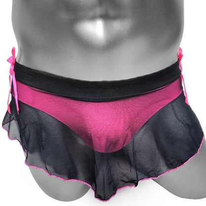 Mesh Ruffles Skirted Panty - Sissy Panty Shop