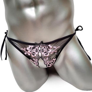Lux Embroidered Sissy Thong - Sissy Panty Shop