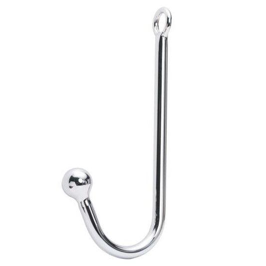 Chrome Plated Anal Hook w/ Ball Hole - Sissy Panty Shop