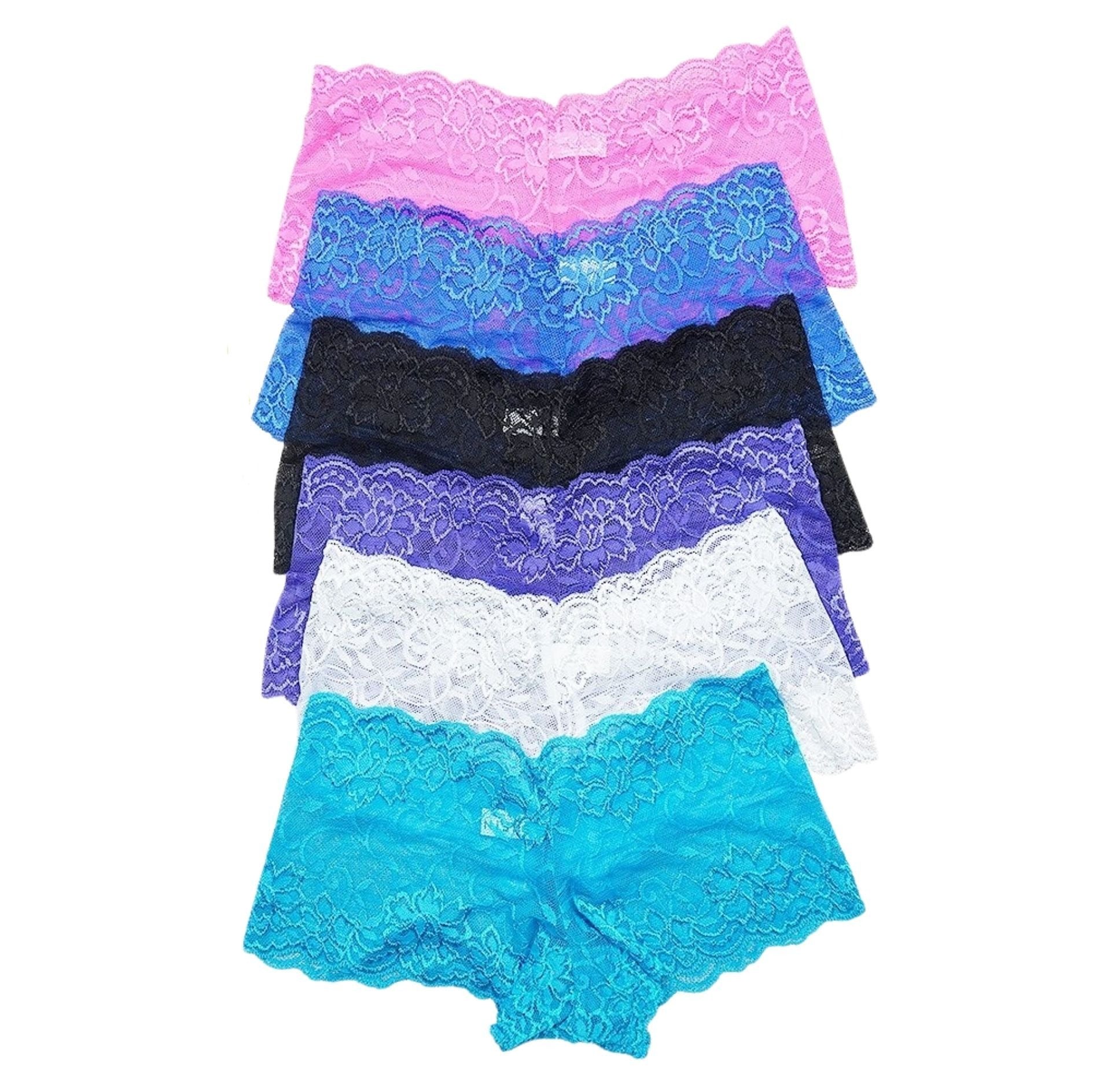 "Sissy Mia" Lace Panties Set (6 Pcs) - Sissy Panty Shop
