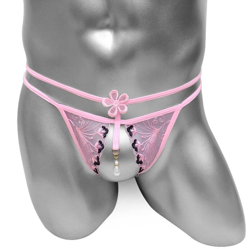 See Through Crotchless Sissy Bikini Panties - Sissy Panty Shop
