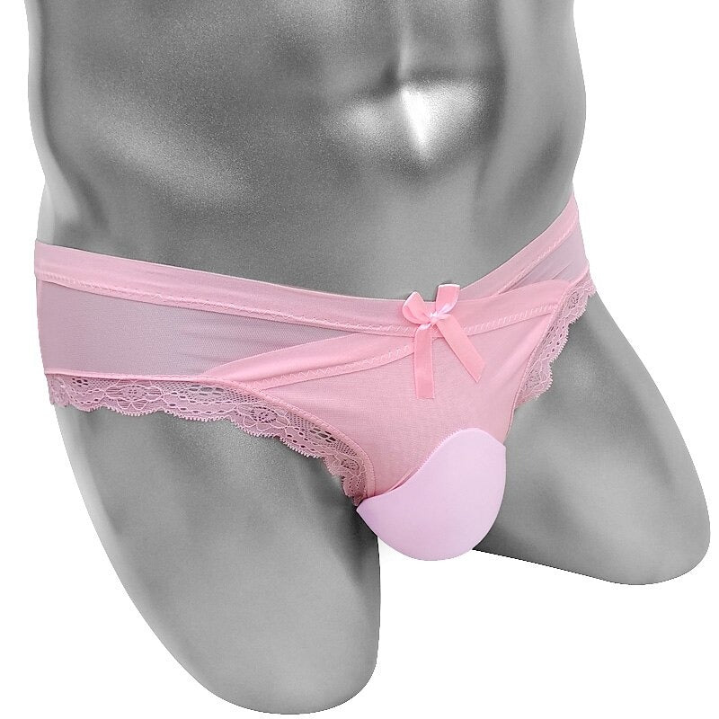 See Through Lace Sissy Pouch Panties - Sissy Panty Shop