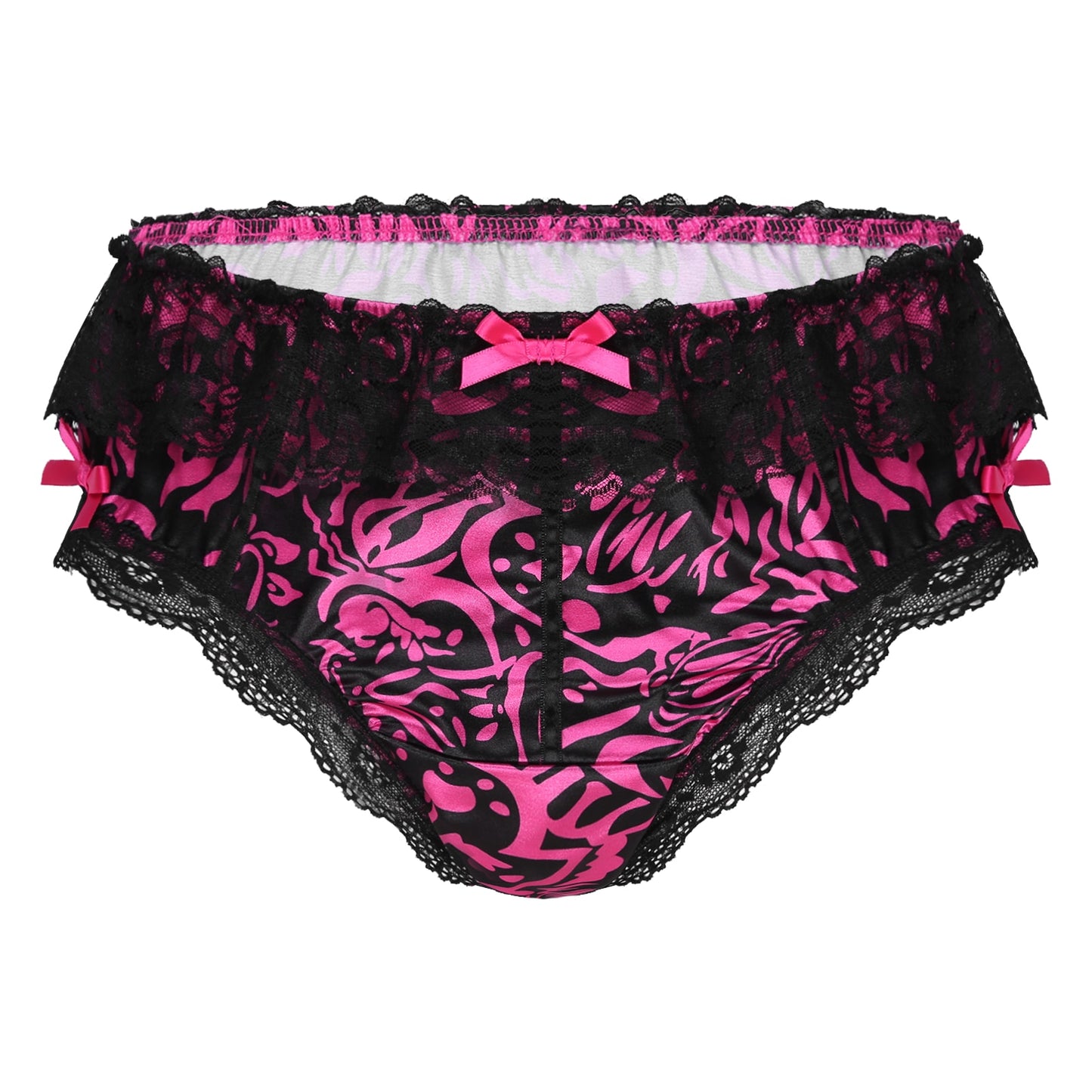 Ruffle Lace Satin Panties - Sissy Panty Shop