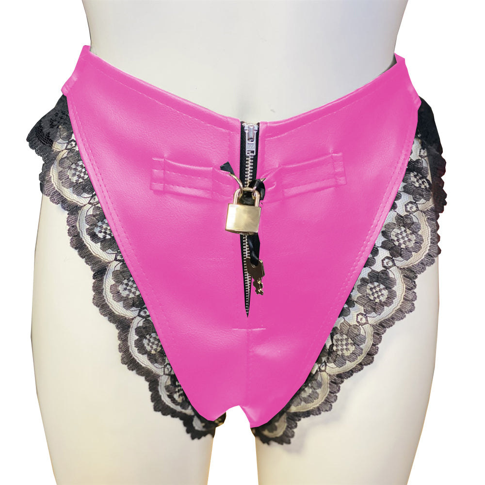 Super Slutty Lockable High Waist Sissy Panties - Sissy Panty Shop