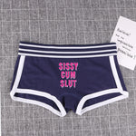 Femme Fantasy Unleashed: Sissy Cum Slut Panty Shorts for Male Feminization - Sissy Panty Shop