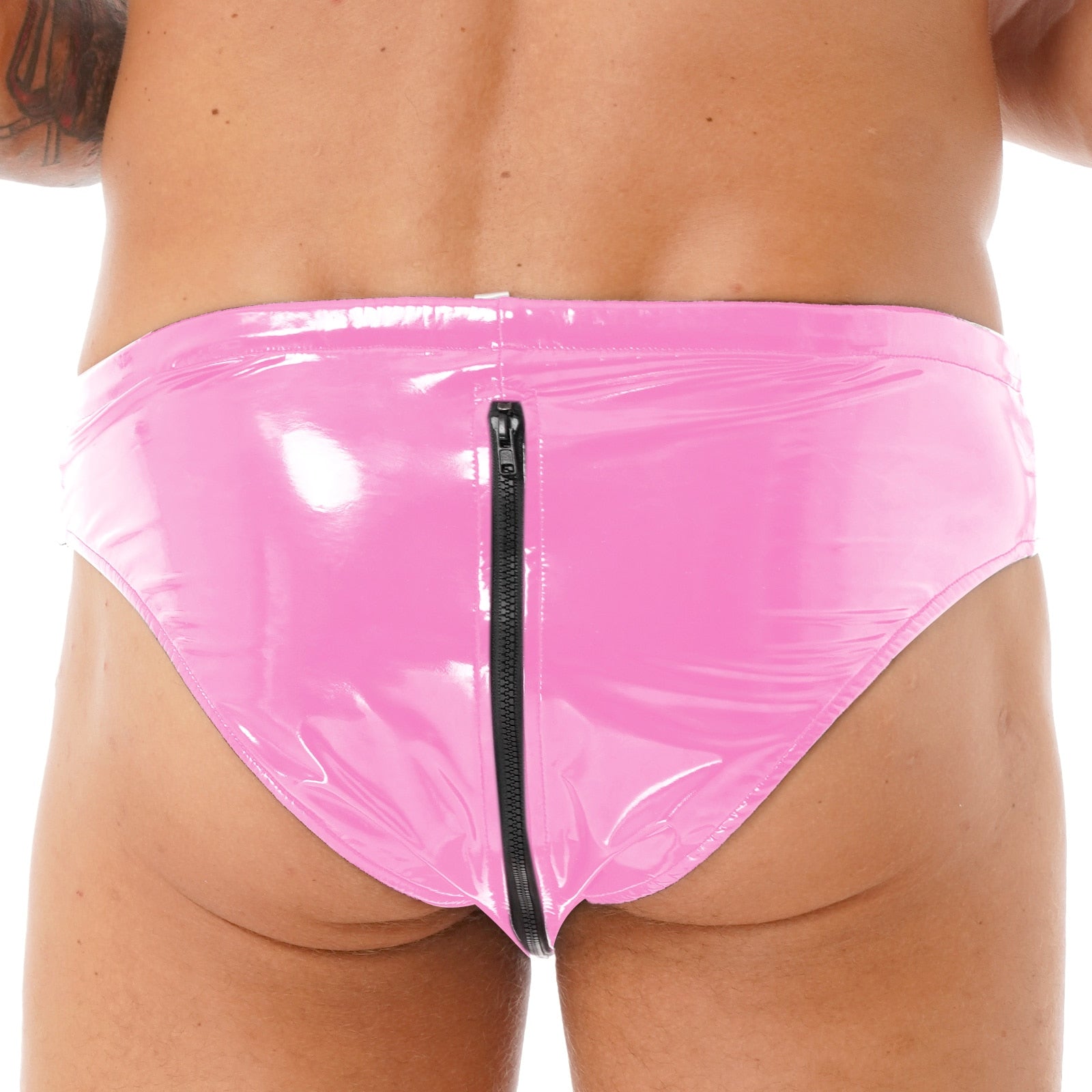 Sissy Monica Patent Leather Zipper Panties - Sissy Panty Shop