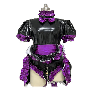 Lockable Sissy Maid Dress With Apron - Sissy Panty Shop