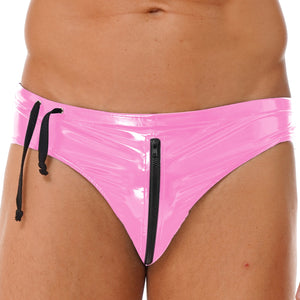 Sissy Monica Patent Leather Zipper Panties - Sissy Panty Shop