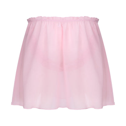 Frilly Chiffon Sissy Skirt - Sissy Panty Shop