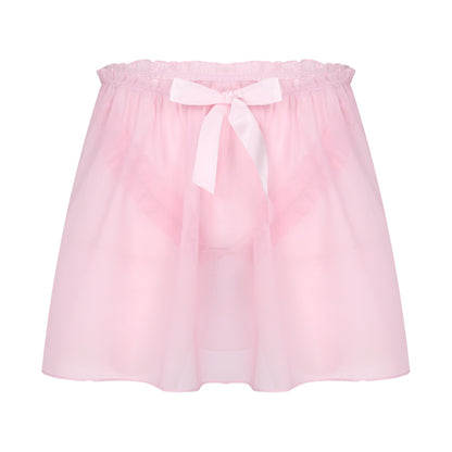 Frilly Chiffon Sissy Skirt - Sissy Panty Shop