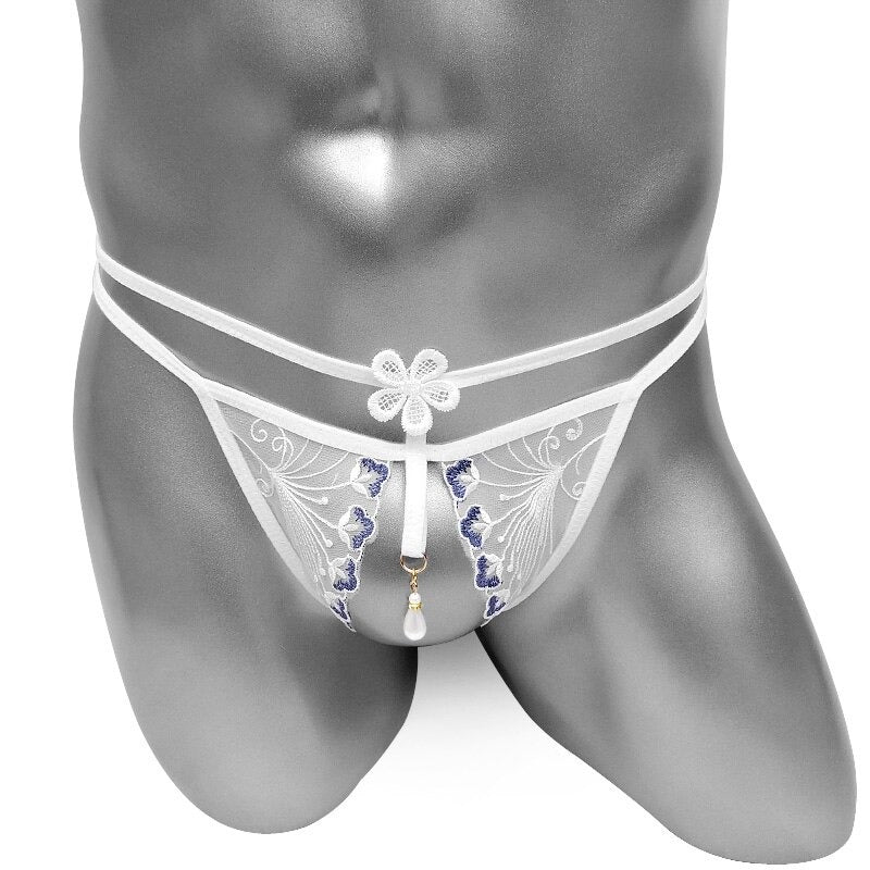 See Through Crotchless Sissy Bikini Panties - Sissy Panty Shop