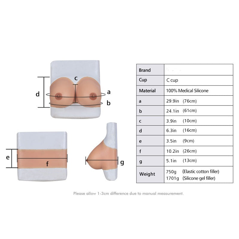 C Cup Tube Top Breast Form - Sissy Panty Shop