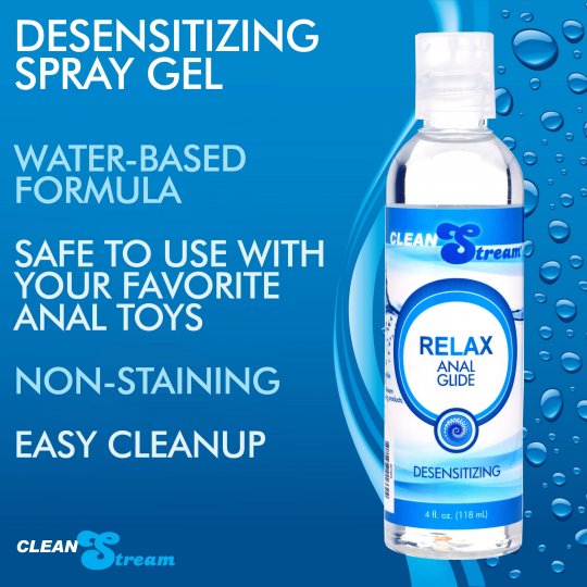 CleanStream Relax Desensitizing Anal Lube 4 oz - Sissy Panty Shop