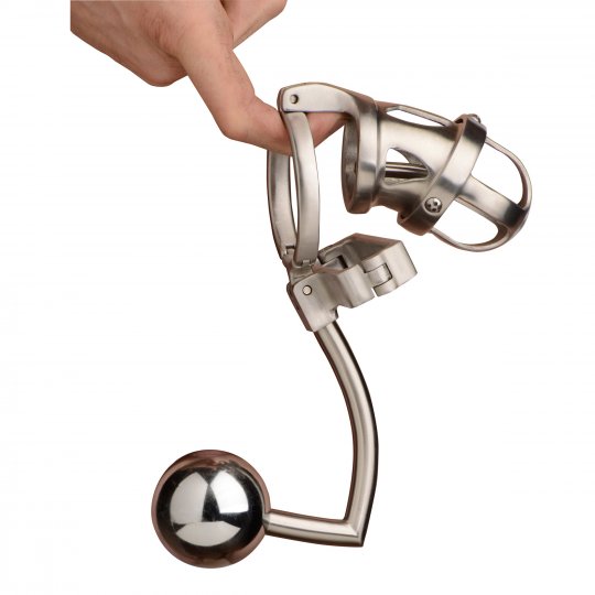 Extreme Sissy Chastity Cage with Accessories - Sissy Panty Shop