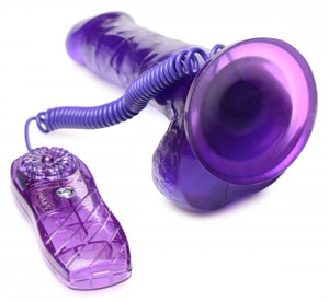 Sissy Lover Purple 7.5 Inch Suction Cup Vibrating Dildo