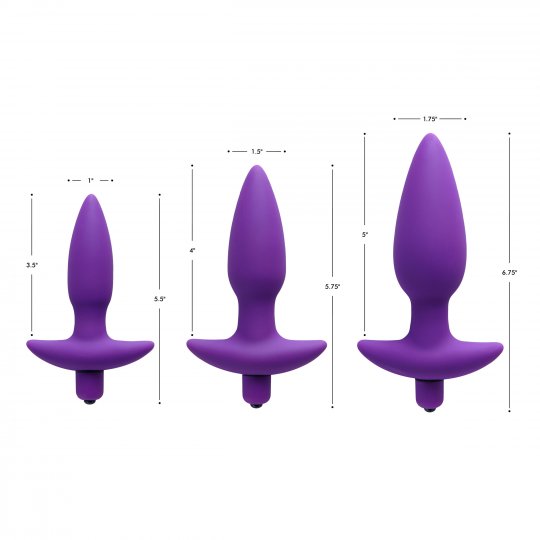 Vibrating Silicone Medium Sissy Anal Plug - Sissy Panty Shop