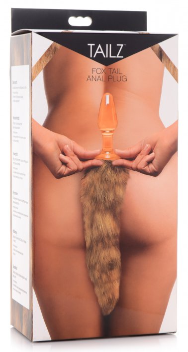 Sissy Fox Tail Glass Anal Plug - Sissy Panty Shop