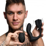 7X Silicone Prostate Plug with Ball Stretcher and Remote - Sissy Panty Shop