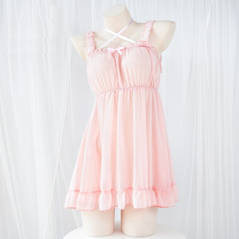 Sissy Veronica Pink Night Dress - Sissy Panty Shop