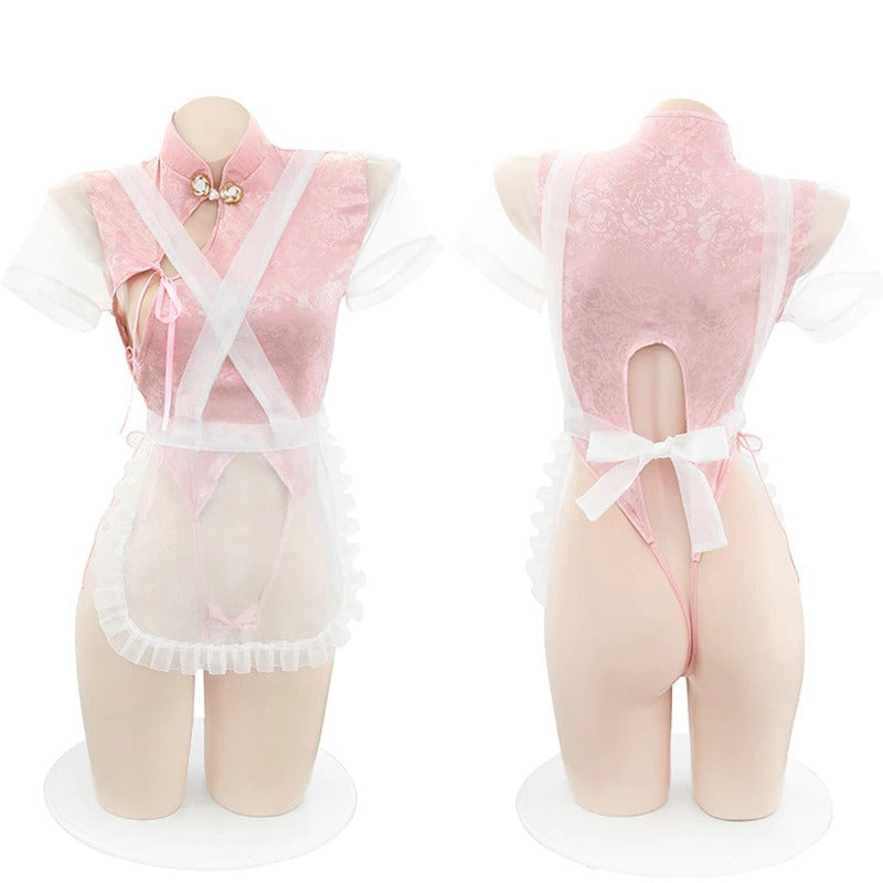 One Piece Sissy Maid Bodysuit - Sissy Panty Shop