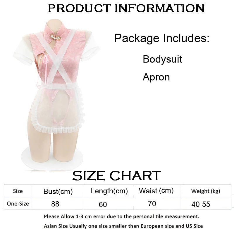 One Piece Sissy Maid Bodysuit - Sissy Panty Shop