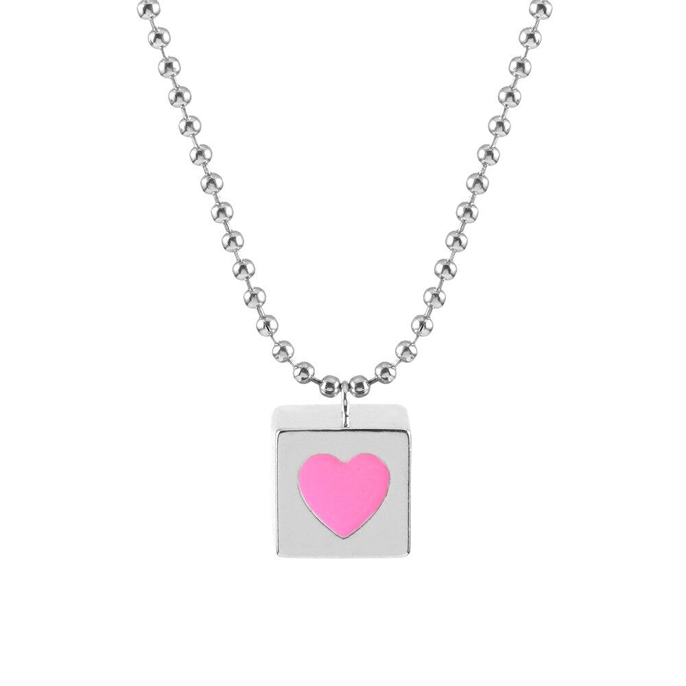 Sweet Pink Sissy Heart Love Necklace - Sissy Panty Shop