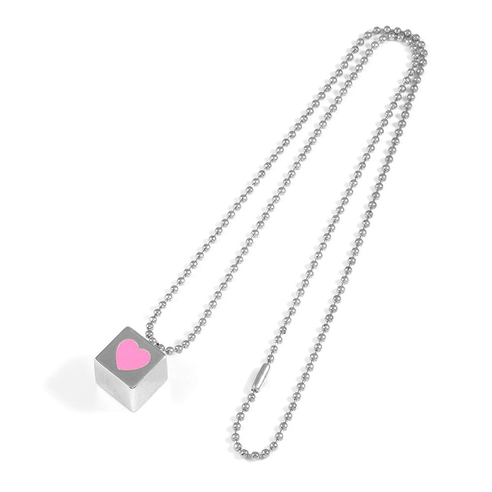 Sweet Pink Sissy Heart Love Necklace - Sissy Panty Shop