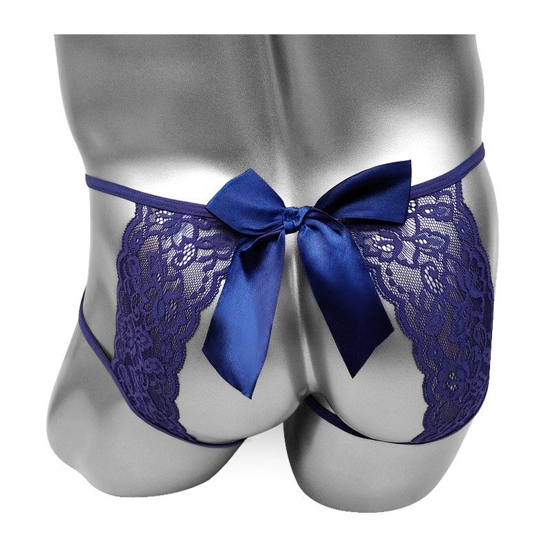 Open Butt Bow Crotchless Sissy Panties - Sissy Panty Shop