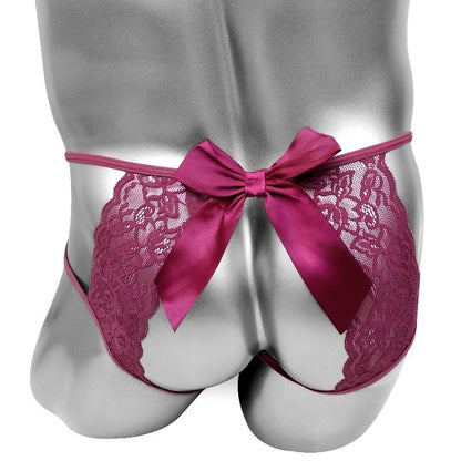 Open Butt Bow Crotchless Sissy Panties - Sissy Panty Shop