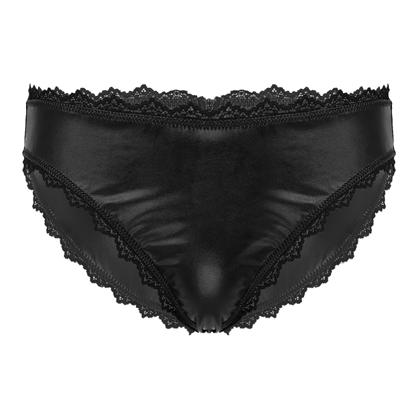 Leather & Lace Sissy Panties - Sissy Panty Shop
