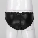 Leather & Lace Sissy Panties - Sissy Panty Shop