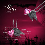 Protection Angel Pink Sissy Heart Necklace - Sissy Panty Shop