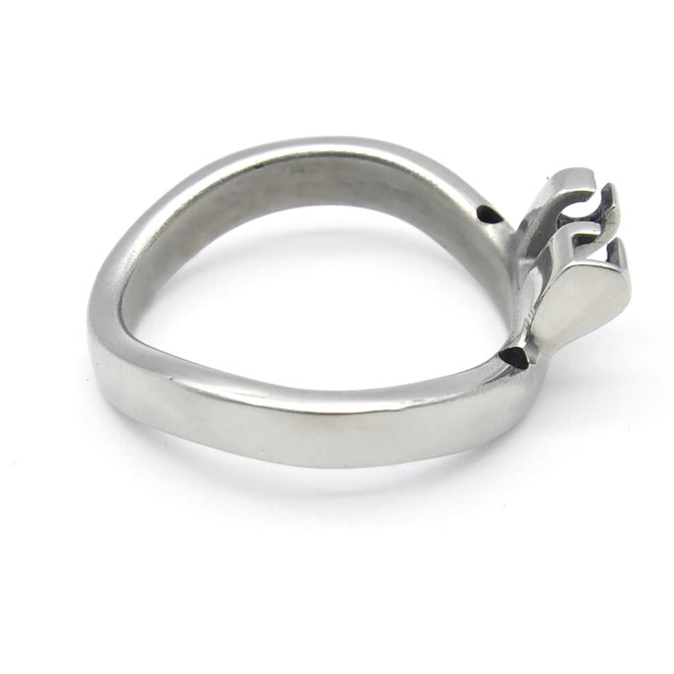 Stainless Steel Chastity Cage Ring R5 - Sissy Panty Shop