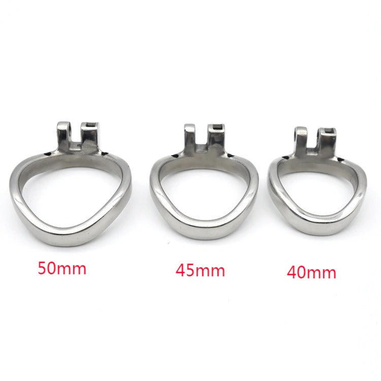Stainless Steel Chastity Cage Ring R5 - Sissy Panty Shop