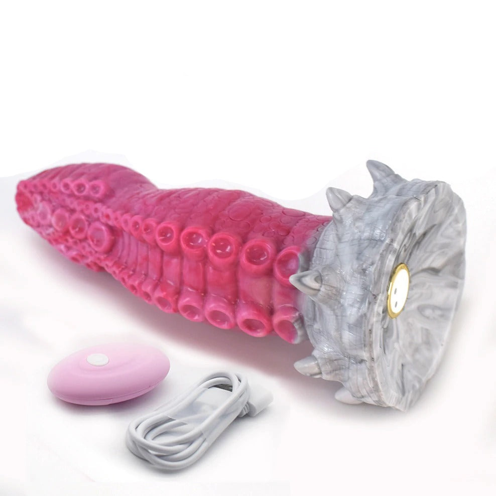 Rough Monster Dildo Vibrator With Remote - Sissy Panty Shop