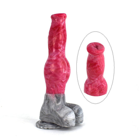 Long Dog Silicone Penis Dildo With Suction Cup - Sissy Panty Shop