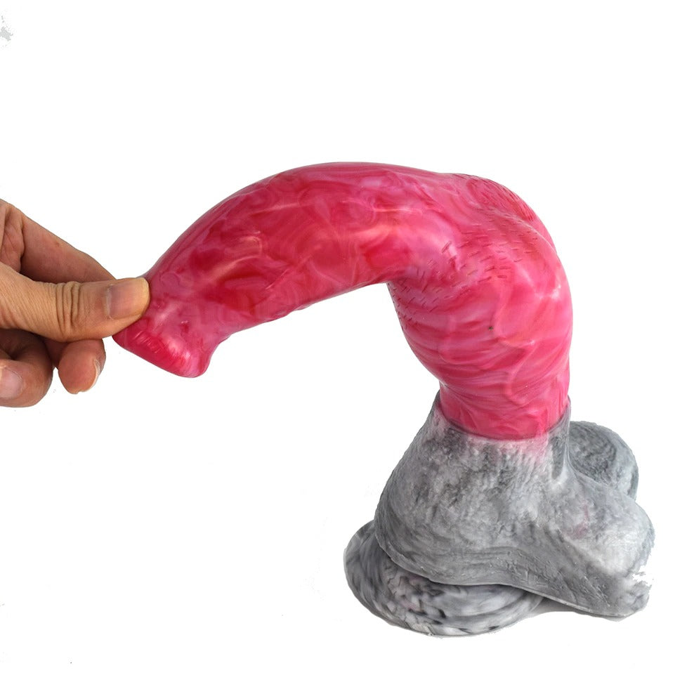 Long Dog Silicone Penis Dildo With Suction Cup - Sissy Panty Shop