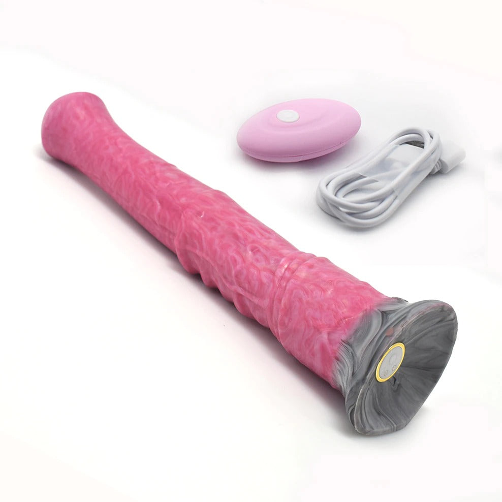 Horse Dildo Suction Cup Vibrator With Remote - Sissy Panty Shop