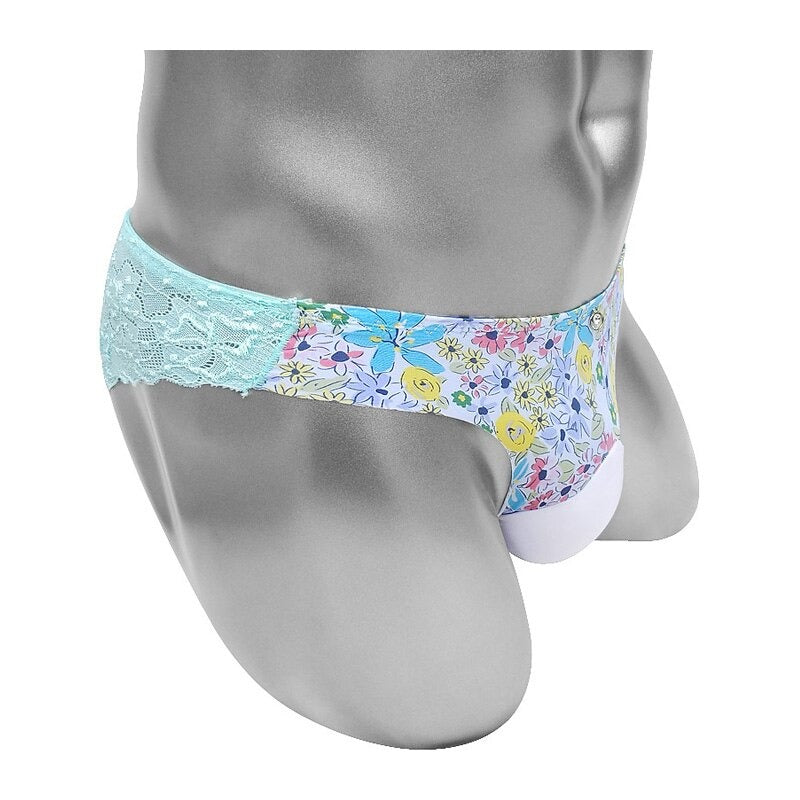 Floral Sissy Pouch Panties - Sissy Panty Shop