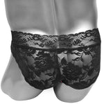 See Through Butt Lace Sissy Panties with Penis Sheath - Sissy Panty Shop