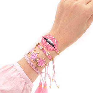 Romantic Pink Bracelet Set - Sissy Panty Shop
