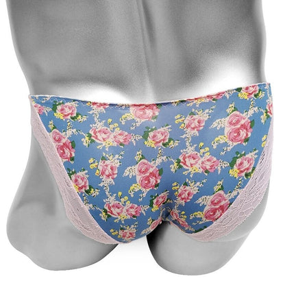 Floral Sissy Panties With Penis Sheath Pouch - Sissy Panty Shop