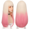 Long Straight Pink Gradient Wig - Sissy Panty Shop